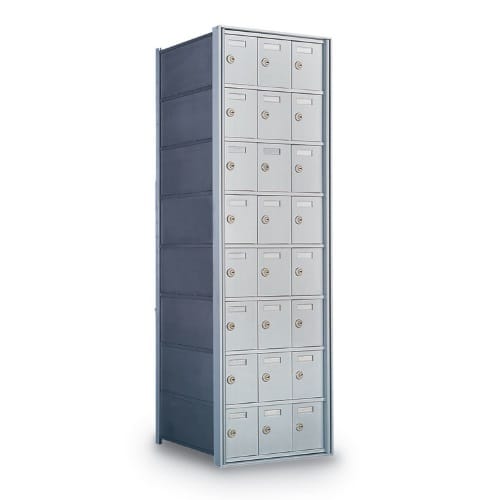 CAD Drawings American Postal Manufacturing Co. 28-Door Rear-Loading Private Horizontal Mailbox
